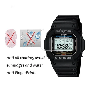3PACK Nano Sprogimų Screen Protector For Casio G-SHOCK G-5600E GW-M5610B GW-S5600 HD Anti-shock 