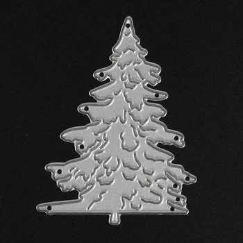 3pcs Kalėdų Medžio, Metalo, Mirti pjovimo Štampai, skirti 