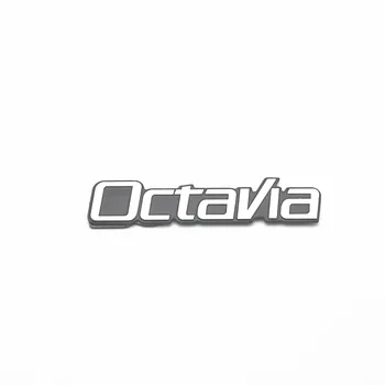 4pcs 3D aliuminio garsiakalbis stereo garsiakalbio ženklelis emblema Įklija, Skoda Octavia a5 a7 A9 2017 2018 Reikmenys, Automobilių Stilius