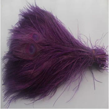 50 VNT./gamtos violetinė povo plunksnų į akis, nuo 10 iki 12 cm povas plunksnų nemokamas pristatymas vestuvių dekoravimas