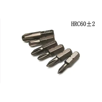 6pcs/Daug Mini Trumpas CR-V Magnetinio PH Phillips Bitų 1/4' 6.35 mm Hex Shanked Kryžminis Atsuktuvas Bit PH0 PH1 PH2 PH3 PH4 25mm/32mm