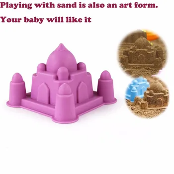 6pcs Smėlio Sandbeach Pilies Modelį, Vaikai Paplūdimio Pilis Vandens Priemonės, Žaislai, Smėlio Žaidimo Juokingi Švietimo Žaislai Vaikams-Geriausia Dovana