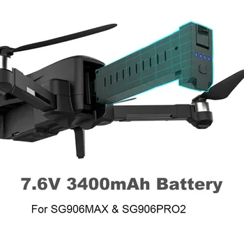 7.6 V 3400mAh Quadcopter Baterija SG906MAX SG906 PRO 2 GPS Drone Aksesuaras 7.4 V 2800mAh Drone Baterija SG906PRO Sraigtasparnis