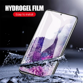 9D Minkštas Apsauginis HD Hidrogelio Plėvelės Samsung Galaxy S20 Ultra Plus A51 A71 Pilnas draudimas Screen Protector Filmas ( Ne Stiklo )