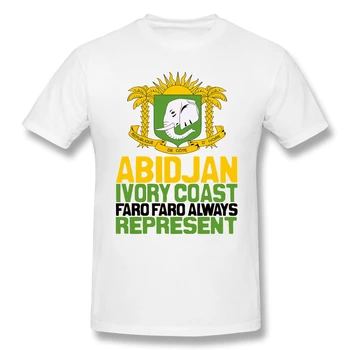 Abidjan, Dramblio kaulo Pakrantes, Faro Faro Humoro Grafinis Vyrų Pagrindinio trumpomis Rankovėmis T-Shirt R330 Viršūnes Tees Europos Dydį