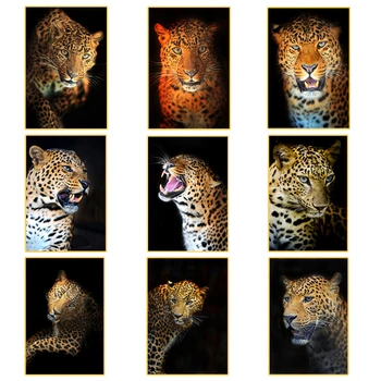 Afrikos Leopard Meno Drobė, Tapyba ant Sienos Plakatus Spausdina Laukinių Gyvūnų Sienos Menas Nuotraukas Kambarį Namo Apdaila