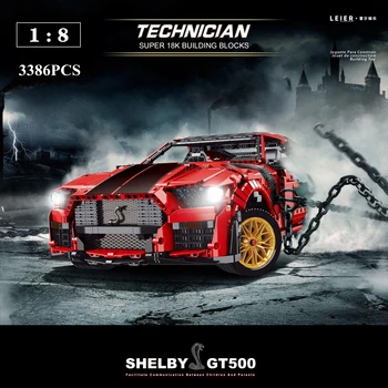 AKCIJŲ IDĖJOS Shelby GT500 Modelio Technines Kūrybos Technologija Suderinama SS 50047 50414 Statybiniai Blokai, Plytos, Aksesuarai, Žaislai