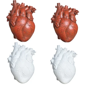 Anatominiai Širdies Formos Vaza, Statulėlė Namų Kambarį Darbalaukio Augalų Puodą Apdailos Retro Aštuonkojai Vazonas Susitarimą Amatų