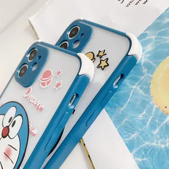 Animacinių filmų Doraemon magija katė telefono dėklas skirtas iphone 11 Pro Max X XS XR 7 8Plus 12pro max 12 mini 