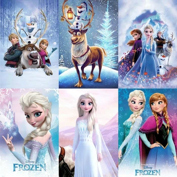 Anime Plakatai Disney Animacinių filmų Užšaldyti Elsa Karalienė Drobės Tapybos Sienos Meno Plakatas Spaudinių Office Picture už Kambarį Apdaila