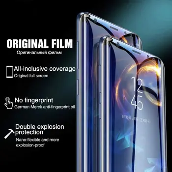 Apsauginės Ne Stiklo Samsung Galaxy J4 J6 A6 A8 Plius 2018 A7 A9 2018 Screen Protector Hidrogelio Kino J2 J8 2018 Filmas atveju