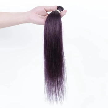 Aptakus Brazilijos Tiesūs Plaukai Ryšulių Gamtos Violetinė Tiesiai Remy Human Hair Bunles Pasiūlymą Juoda Moterų
