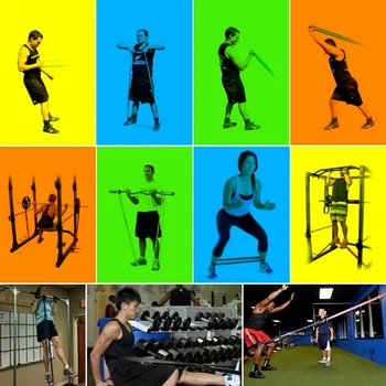 Atsparumas Band Mankštos Elastinės Juostos Treniruotės Ruber Linijos Stiprumo Pilates Fitneso Įranga Mokymo Expander Unisex