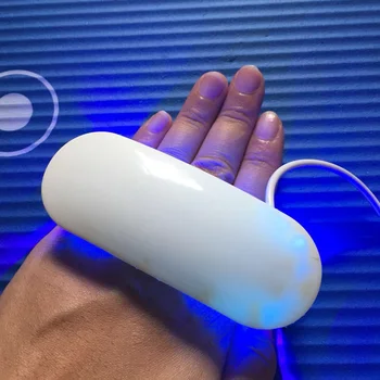 Aukštos Kokybės Mini Nešiojamieji 6W LED Nagų Džiovintuvas Išgydyti Lempos Mašina UV Gelis Nagų lakas