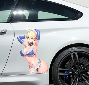 Aukštos Kokybės seksualus hentai anime mergina, automobilių stiklų lipdukas pvc pav decal Seksualus grožio lipdukai Kompiuterio notepad siena lipdukas