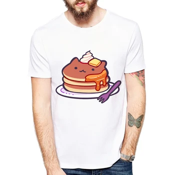 Aukščiausios Kokybės vyrų marškinėliai atsitiktinis Cheeseburger projektavimo o-kaklo vyrams mielas pug/cat, print T-shirt 2019 naujus Marškinėlius mielas Tee marškinėliai