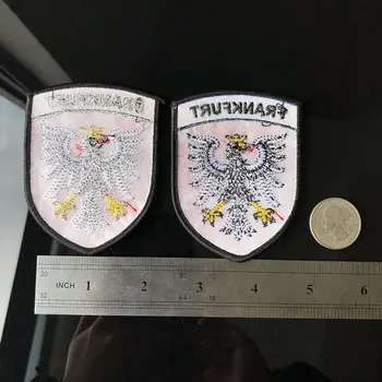 Austrijos dvigubo galvos Erelio herbą pleistrai emblema raištį Vokietijos Frankfurto Aukso federalinės erelis skydas emblema priedų