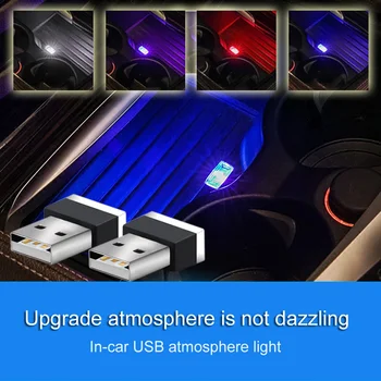 Automobilio LED Lemputė USB Atmosfera Šviesą SsangYong Actyon Kyron Korando Rexton Tivoli