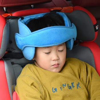 Automobilių Kūdikio Galvą Tvirtinimo Dirželis Vaiko Automobilio Sėdynės Saugos Velcro Galva Poilsio, Miego Pagalba Diržas Reguliuojamas Sagties Dydis Fiksuotas Įvairių spalvų