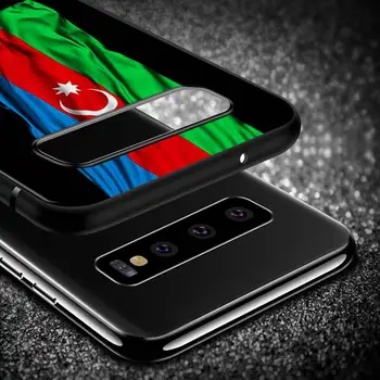 Azerbaidžano Vėliavos Alžyre Samsung Galaxy A9 A8 Star A750 A7 A6 A5 A3 Plius 2018 M. 2016 m. 2017 Juoda Telefono dėklas Minkštas Viršelis