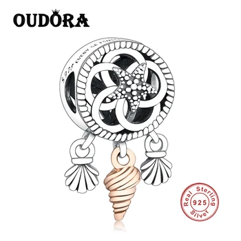 Ažūrinės Figūrinių Seashell Dreamcatcher Žavesio Tinka Originalus Pandora Pakabukai Sidabro 925 Apyranke Pakabukas Sidabro Bižuterijos Berloque