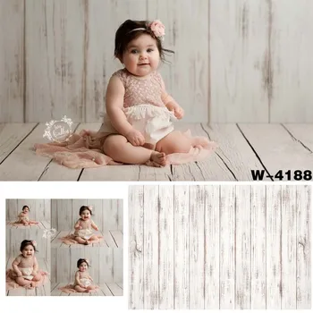 Baltos Medienos Fone Retro Vintage Medienos Grūdėta Tekstūros Fonas Baby Shower Photoshoot Portretas Rekvizitai Gimtadienio, Vestuvių Baneriai