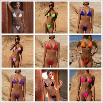 Be-X Brazilijos micro bikini Aukštai supjaustyti maudymosi kostiumėliai, moterų Vientisų maudymosi kostiumėlį moteris Apynasrio trikampis plaukimo kostiumas Seksualus maudymosi kostiumas