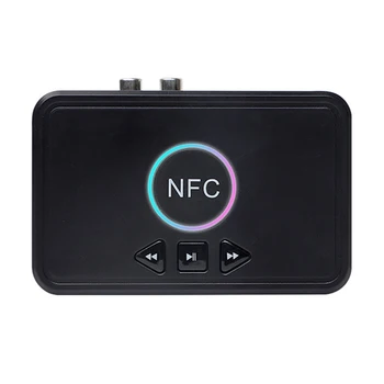 Belaidžio Garso Imtuvą, BT5.0 3.5 mm 2RCA Jack Belaidžio HiFi Stereo Audio Adapteris palaiko NFC, Su USB Išėjimas