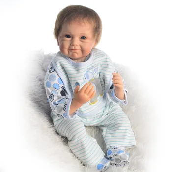 Berniukas bebe atgimsta lėlės 22 colių tikroviška minkšto silikono kūdikių lėlės, žaislai, vaikų pop dovana žaisti žaislų namai
