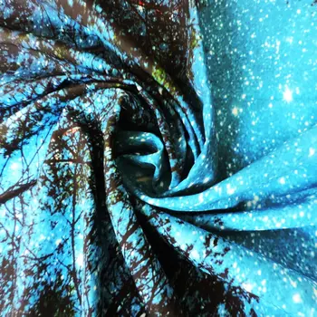 Boho Dekoro Miško Žvaigždėtą Gobelenas Sienos Kabo Miško Galaxy Nakties Danguje Sienos Tapestrys už Bendrabučio Kambarį Miegamojo Puošimas Indija