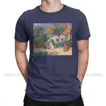 Bretanėje Pierre Auguste Renoir T Marškinėliai Vyrams Grynos Medvilnės Mados Vyrų Marškinėliai Meno Menininko Paveikslų Tees Trumpas Rankovės