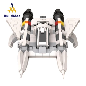 BuildMoc Techninės Stan Planą, Erdvėlaivis Kovotojas Blokai SS Techninis Modelis Plytų Žaislai Vaikams