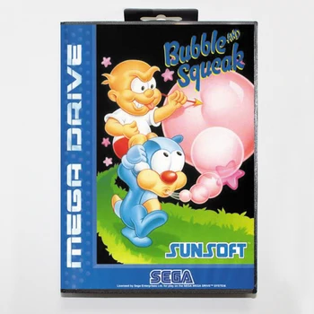 Burbulas Ir Cypimas Pakuotėje Versija 16bit MD Žaidimo Kortelės Sega MegaDrive Sega Genesis Sistema