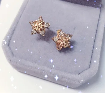 Chandler Super blizgučiai kristalų cirkonis auskarai snaigės penkerių-pažymėjo žvaigždutė auskarai moterų auskarai visą deimantų papuošalai