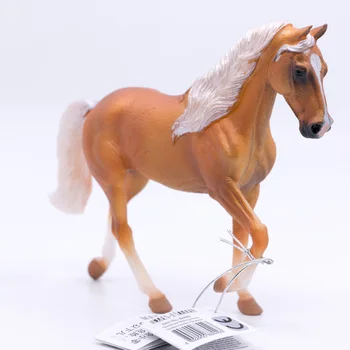 CollectA Arklių Šalies Ūkio Gyvūnai Tennessee Walking Horse Eržilas Aukso Palomino Plastiko PVC Imitavimo Žaislai #88449