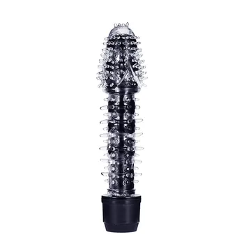Crystal Light Stick Mažas Galvos Spygliuota Šparagai Vieną Smūgį Lazda Moterų Masturbacija Masažas Stick Vibratorius Seksualus Pagalba