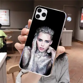 CUTEWANAN Miley Cyrus Bling Mielas Telefono dėklas skirtas iPhone 11 pro XS MAX 8 7 6 6S Plus X 5S SE 2020 XR dangtis