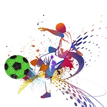 DIDELIS Dydis Pop Fidget Reliver Stresas Žaislai Futbolo Europos Taurės Įspūdį Stumti Burbulas Anti-stresas Suaugusiųjų vaikiškas Žaislas Atleisti Autizmas