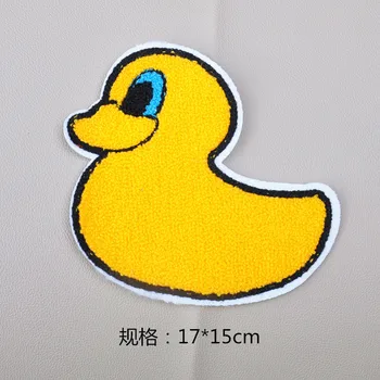 Didelis siuvinėjimo didelis antis pleistras gyvūnų animacinių filmų lopai maišelį emblemos aplikacijos lopai drabužių XE-3025