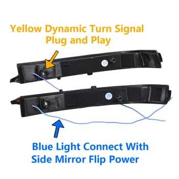 Dinaminis LED Indikatorių Pusės Veidrodėlis Žymeklis Posūkio Signalo Lemputė Lempa Kia K5 Optima MK4 JV. 2016 m. 2017 m. 2018 m. 2019 m.
