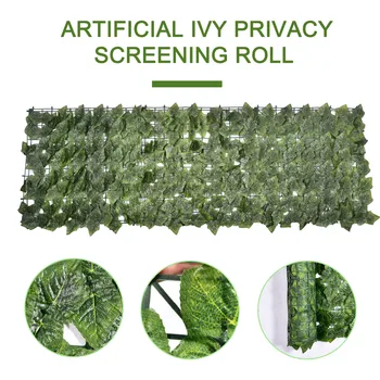 Dirbtinis Ivy Atrankos Roll Dirbtinių Lapų Privatumo Tvora Ekrano UV Apsauga Sodas Macrame Apdailos Reikmenys