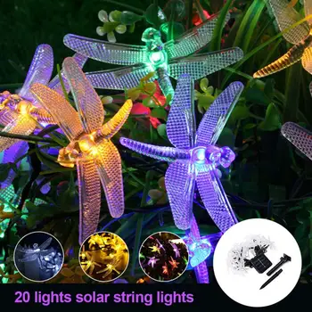 Dragonfly/Drugelis/Paukščių Saulės Šviesos Lauko Žibintas LED Sodo Vandeniui Light Saulės Energijos Vejos LED Šalies Kalėdinė Dekoracija