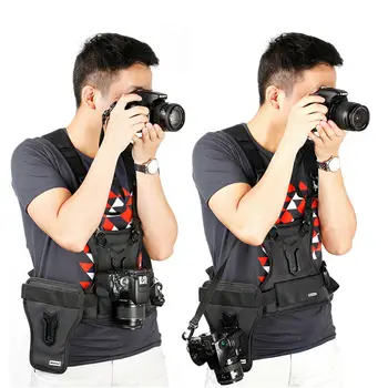 DSLR fotoaparato dirželis per Petį dviguba Kamera vest /dirželis su sagtimi Sony Canon