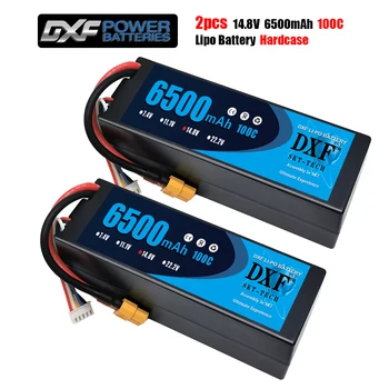 DXF RC Lipo Baterijos 2S 7.4 V 3S 11.1 V 4S 14.8 V 5200mah 6750mah 6500mah 8000mah 8400mah100C 110C 120C RC Automobilių, Valčių Buggy Sunkvežimis