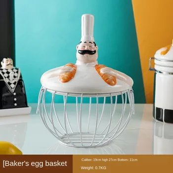 Europos Stiliaus Keramikos Kiaušinių Krepšelį Kūrybos Namų Virtuvės Saugojimo Krepšys Apdailos Mažas Talpyklas Su Dangteliais