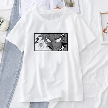 Fairy Tail Marškinėliai Moterims Vyrų Mados Janpan Anime Moteris Tshirts Grafinis Spausdinti Streetwear Vasaros Baltos spalvos marškinėliai Harajuku Viršūnės