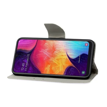 Flip Case For Samsung A50 A30S Mados Dažytos Telefono Dangtelį Samsung Galaxy A30S A50 Atveju Magnetinio Apversti Odos Piniginės Atveju