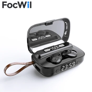 FocWil A13 Belaidžio TWS Ausinės Bluetooth Vandeniui Ausinių HiFi Stereo Sporto Touch Ausines su MIC 