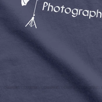 Fotografas T-Shirt Vyrai Derliaus Grynos Medvilnės Tees Įgulos Kaklo Trumpomis Rankovėmis Marškinėliai Šalies Drabužių