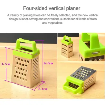 Four-sided Planer Stainless Steel Grater Multi-function Durable Vinyl Grater Kitchen Grater Kitchen Accessories Tools Cuisine